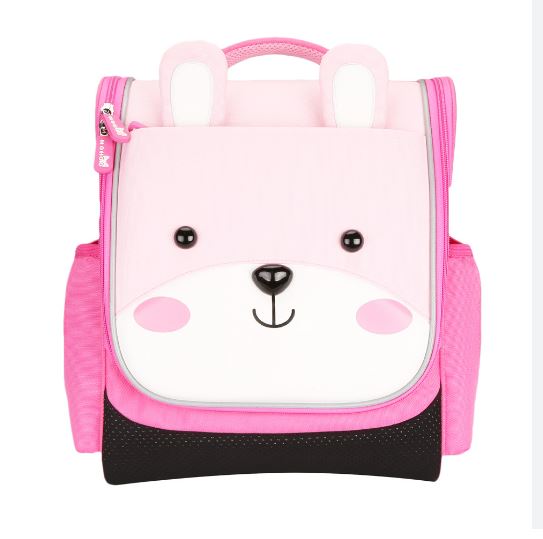 Nohoo Jungle Kids School Bag - Sapiential Bear Pink