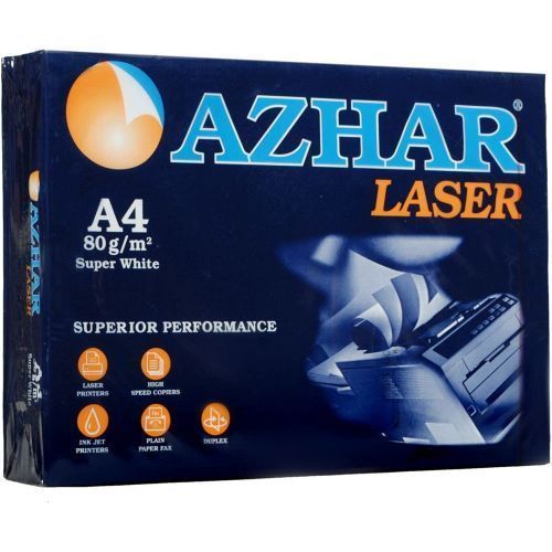 Azhar Copying And Printing PaperA4  80 Gm 500 Sheets, White