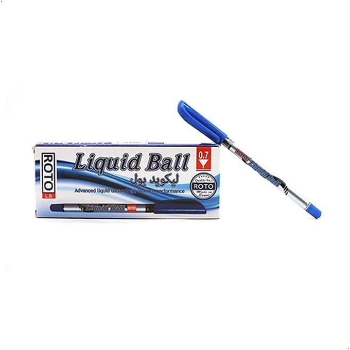 Roto Liquid Ball Pen - 12 Pcs - Blue