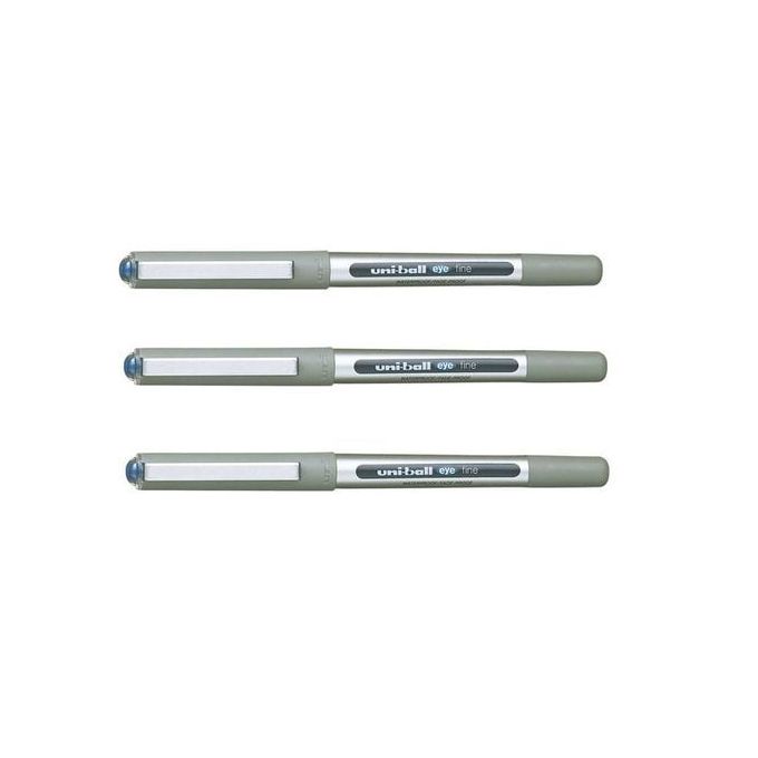 Uniball Eye Fine UB 157 Rollerball Pen - Set Of 3 Pens (Blue)