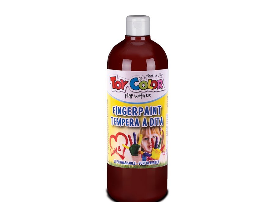 Toy Color superwashable Finger Paint 1000 ml  - Brown