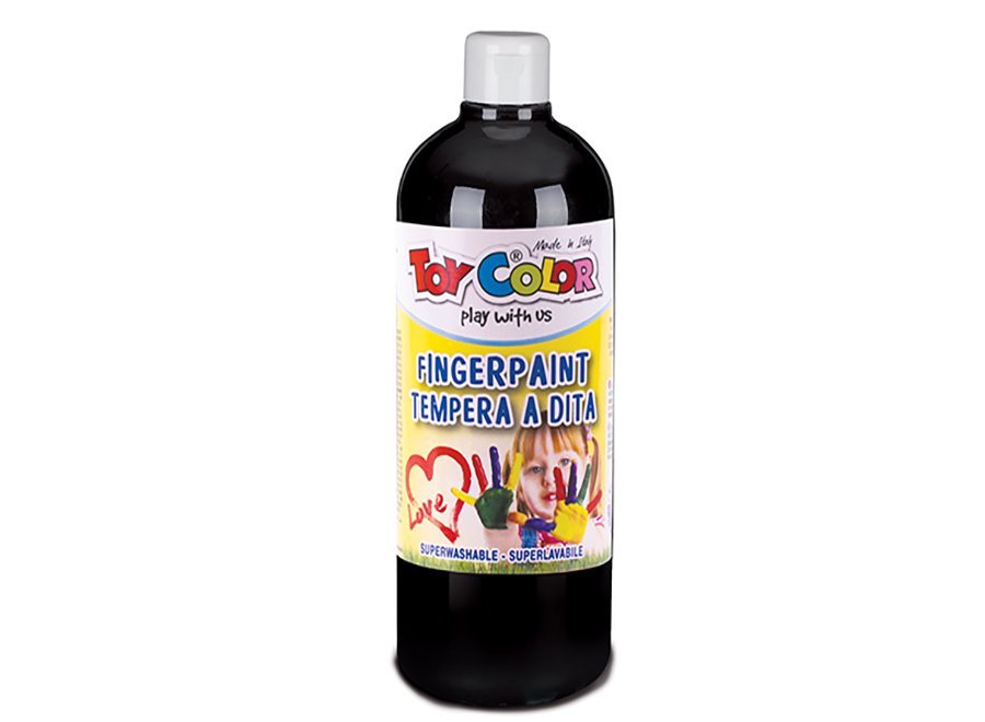 Toy Color superwashable Finger Paint 1000 ml  - Black