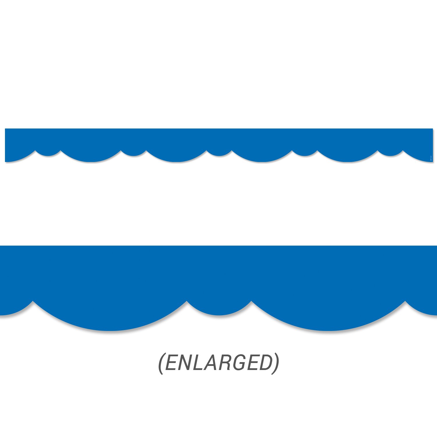Royal Blue Stylish Scallops Border CTP-10077