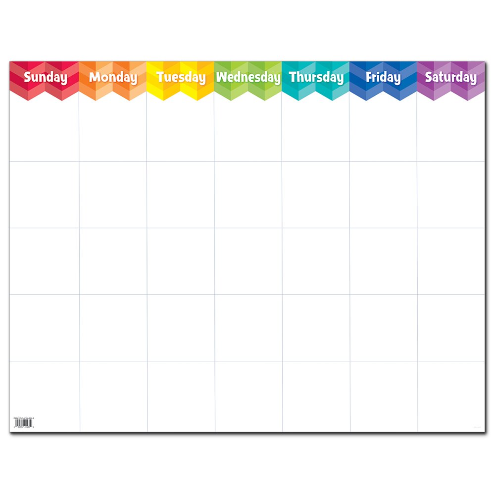 Painted Palette Large Calendar Chart CTP-1535