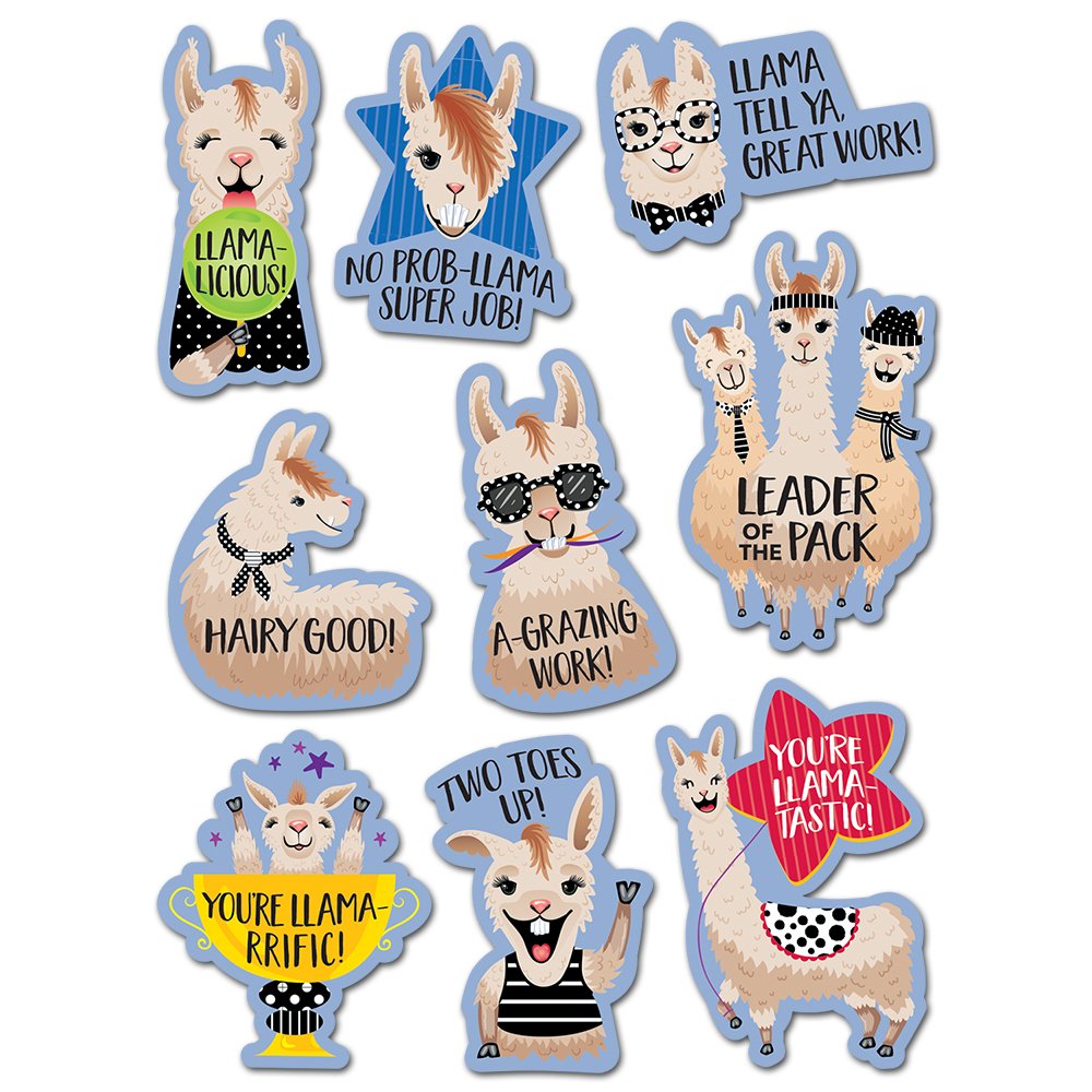 Bold & Bright Llama Rewards Stickers CTP-1845