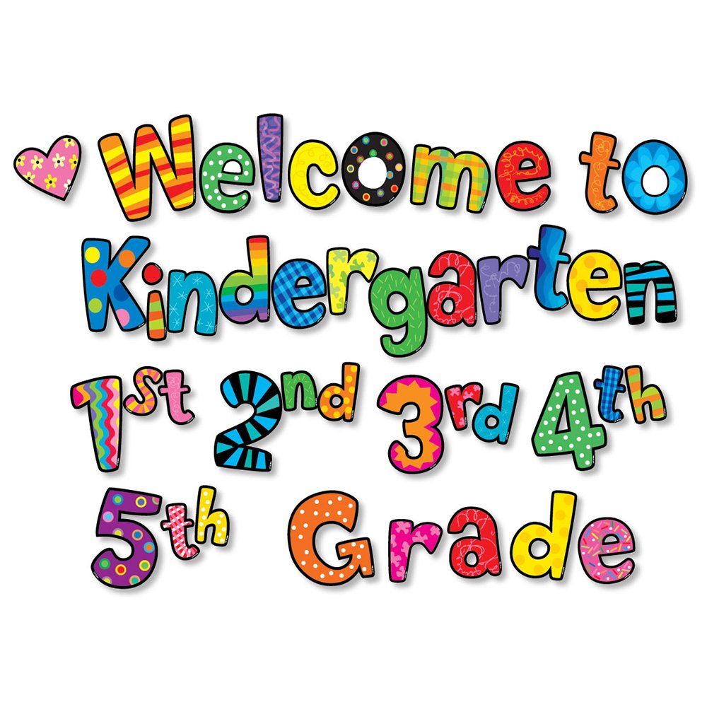 Poppin' Patterns Welcome to Kindergarten, 1st-5th Grade Punch-Out Phrases CTP-2128