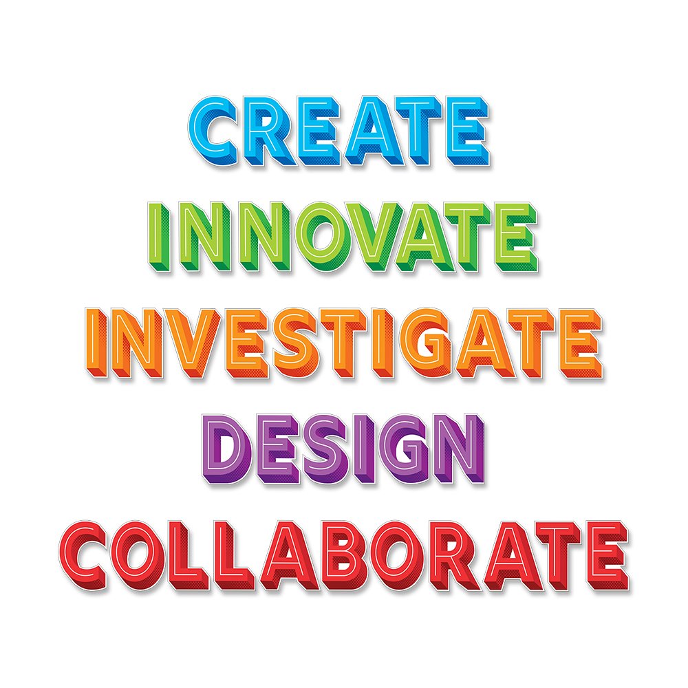 STEM/STEAM Jumbo Words Bulletin Board CTP-3116
