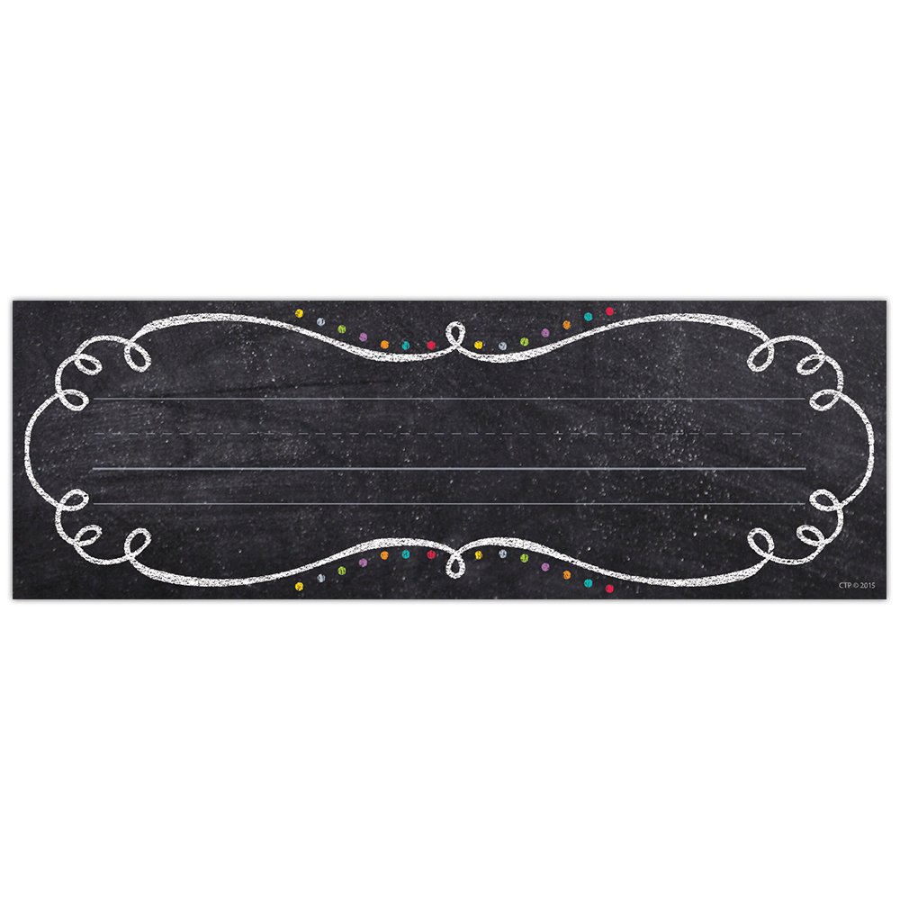 Chalk It Up! Swirls and Twirls Name Plates CTP-4463