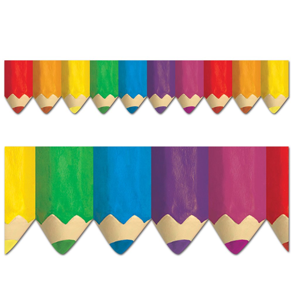 Jumbo Colored Pencils Border CTP-6475