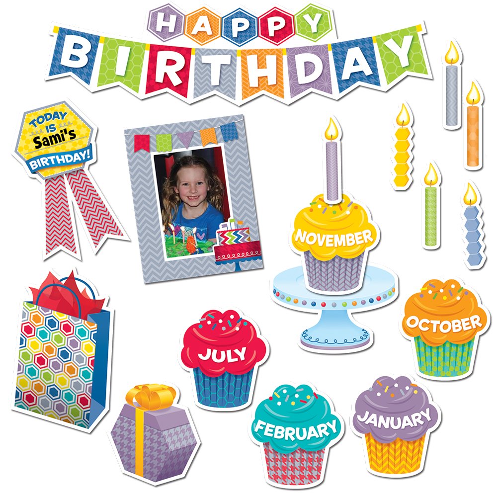 HexaFun Happy Birthday Mini Bulletin Board Set CTP-6958