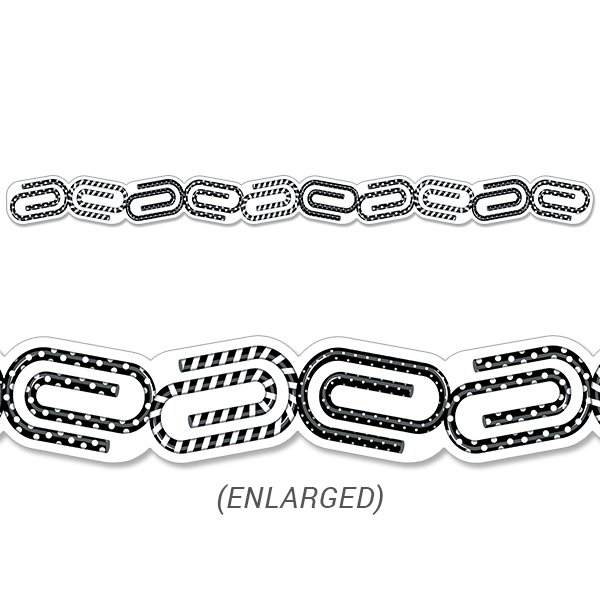 Bold & Bright Paper Clips Border CTP-8349