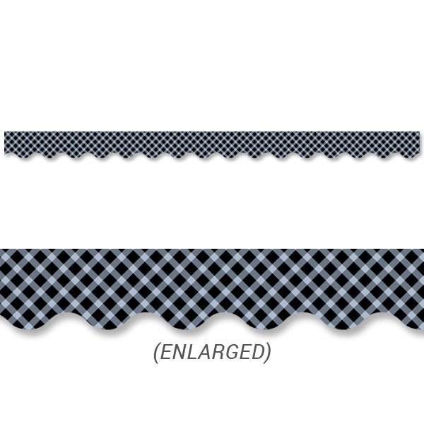 Black Gingham Border CTP-8415