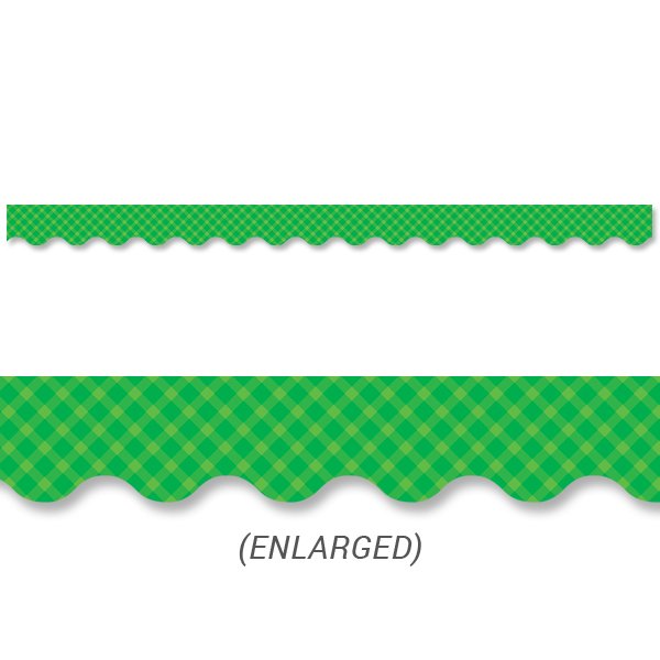 Green Gingham Border CTP-8416