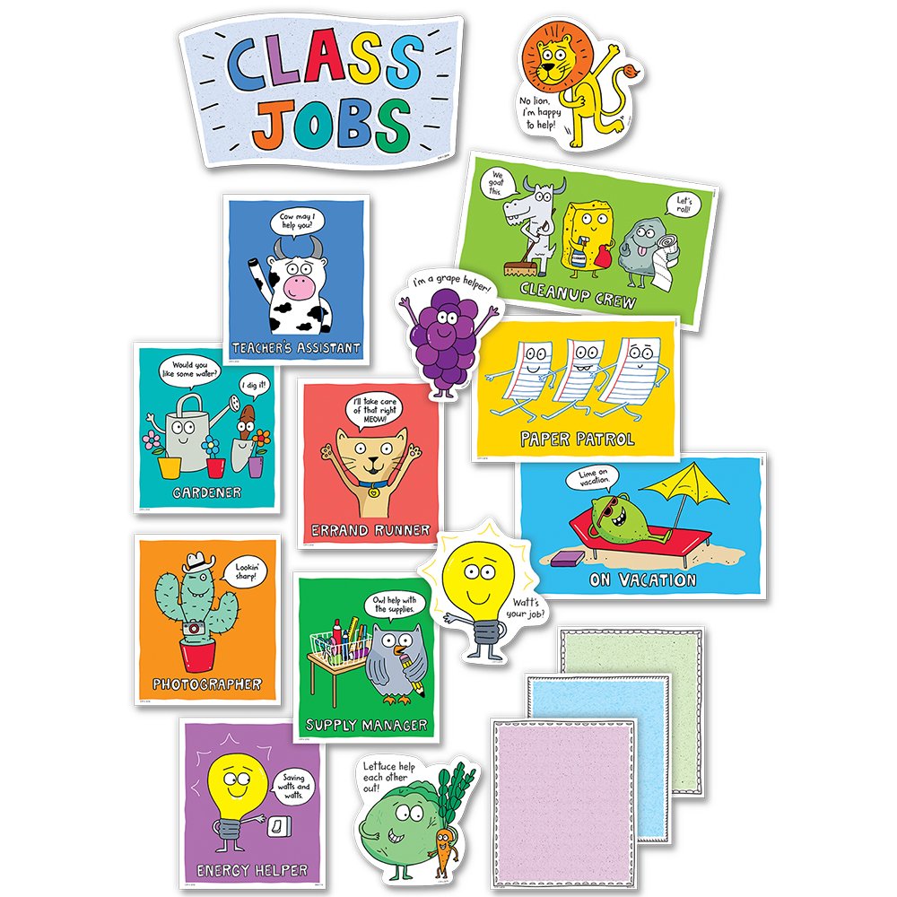 So Much Pun! Class Jobs Mini Bulletin Board CTP-8447