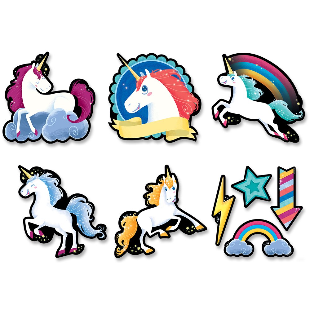 Unicorns 6 inch Designer Cut-Outs CTP-8523