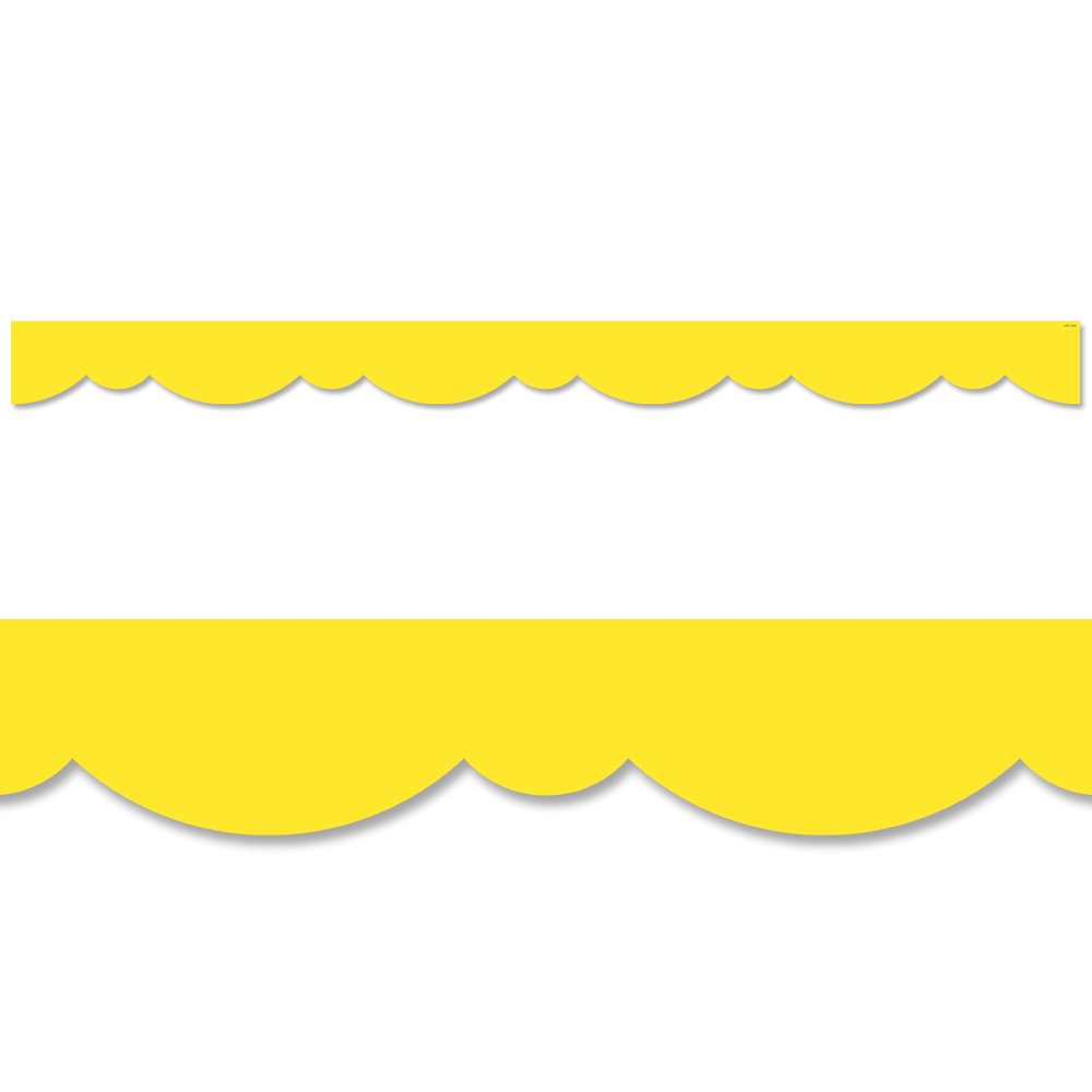 Yellow Stylish Scallops Border CTP-8565
