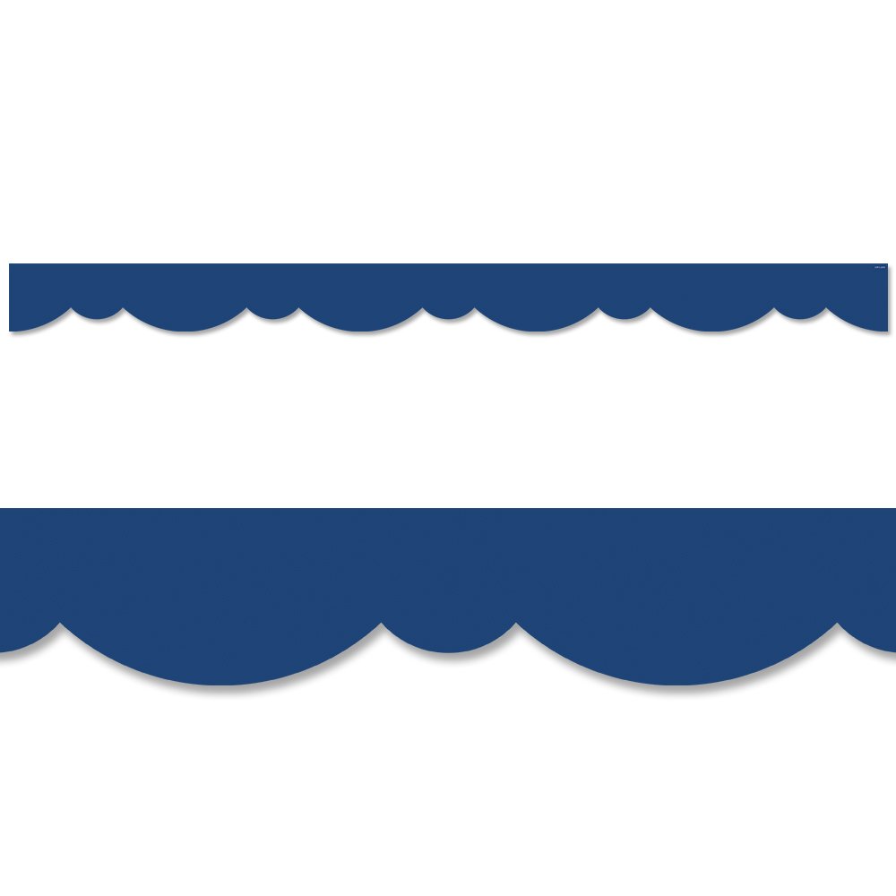 Blue Stylish Scallops Border CTP-8572