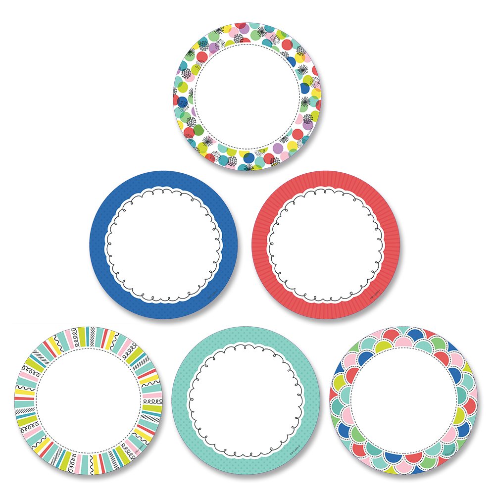 Color Pop Dots 3" Designer Cut-Outs CTP-8768