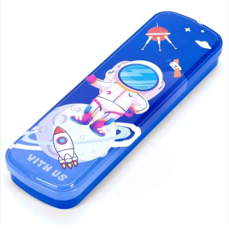 Eazy Kids Pencil Box -Astronaut wt Satellite