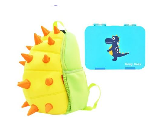 Nohoo Spiky Dinosaur School Set - Yellow