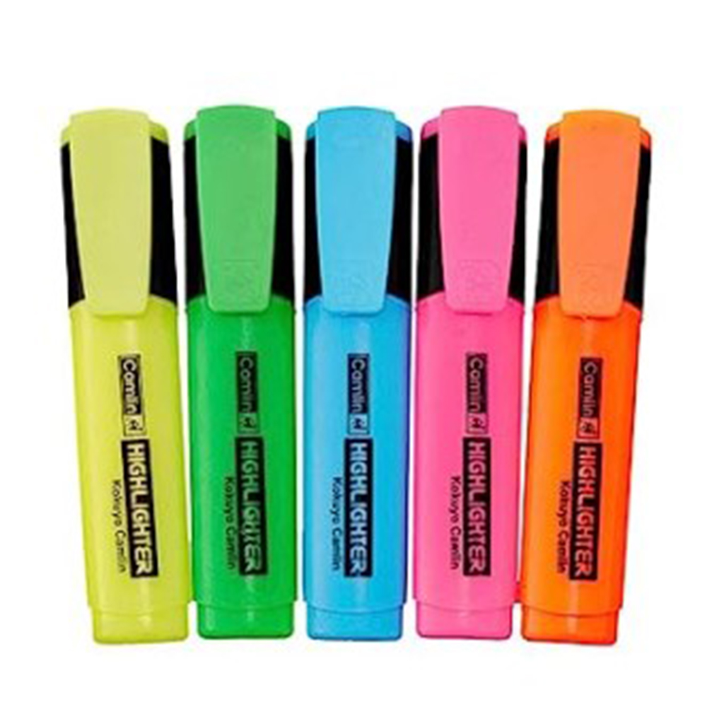 Camlin Highlighter Set assorted Colours 