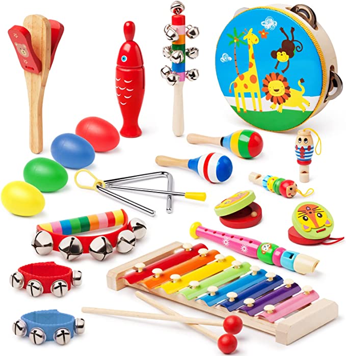 Wooden Xylophone,bell Musical Instrument Set-20