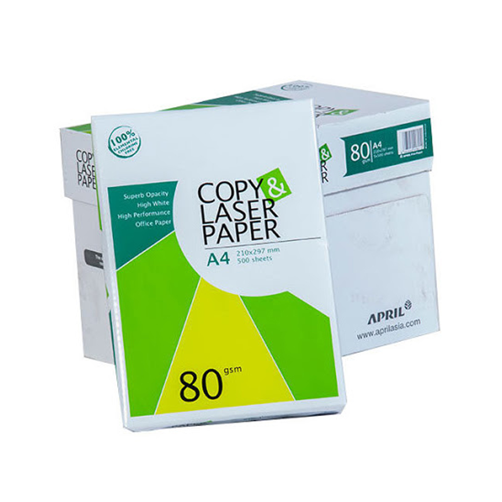 Copy Laser Copy Paper A4, 80 g , 500 Sheets, 5 Ream