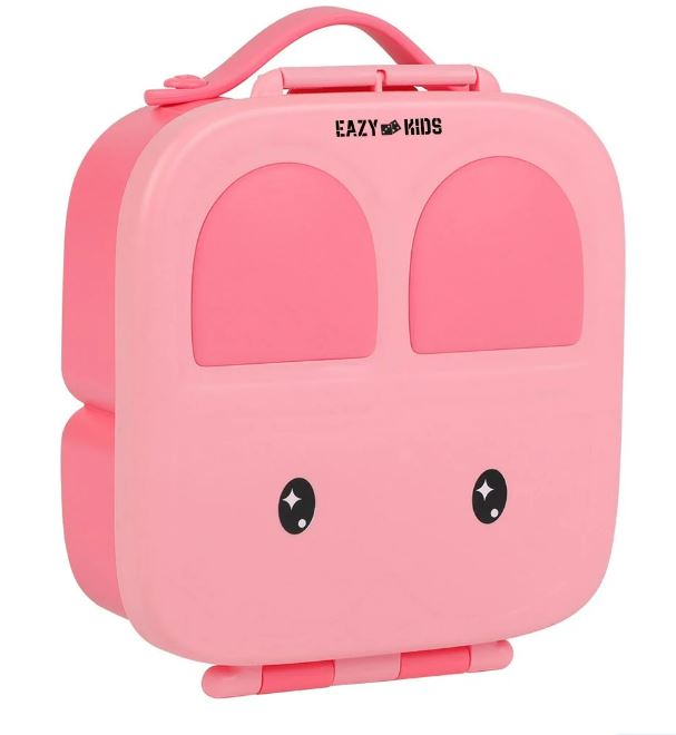 Eazy Kids Bento Lunch Box w/t handle- Pink