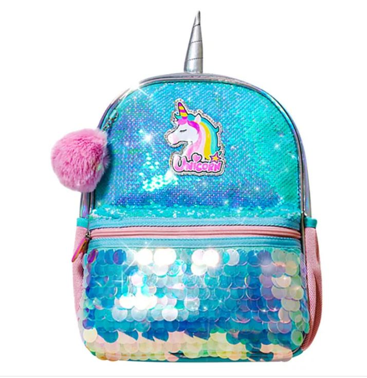 Eazy Kids Unicorn Sparkle Backpack - 12 Inch - Green