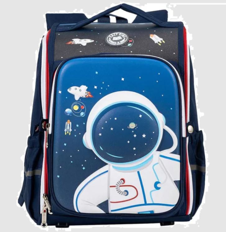 Eazy Kids - Back to School - 16" Astronaut Space School Backpack - Blue 