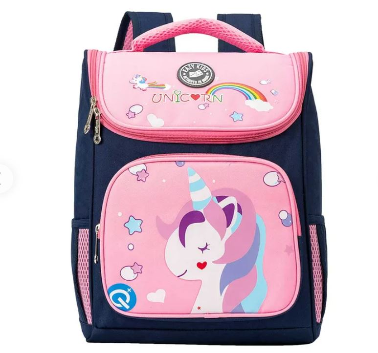 Eazy Kids - Back to School - 16" Unicorn School Backpack - Pink