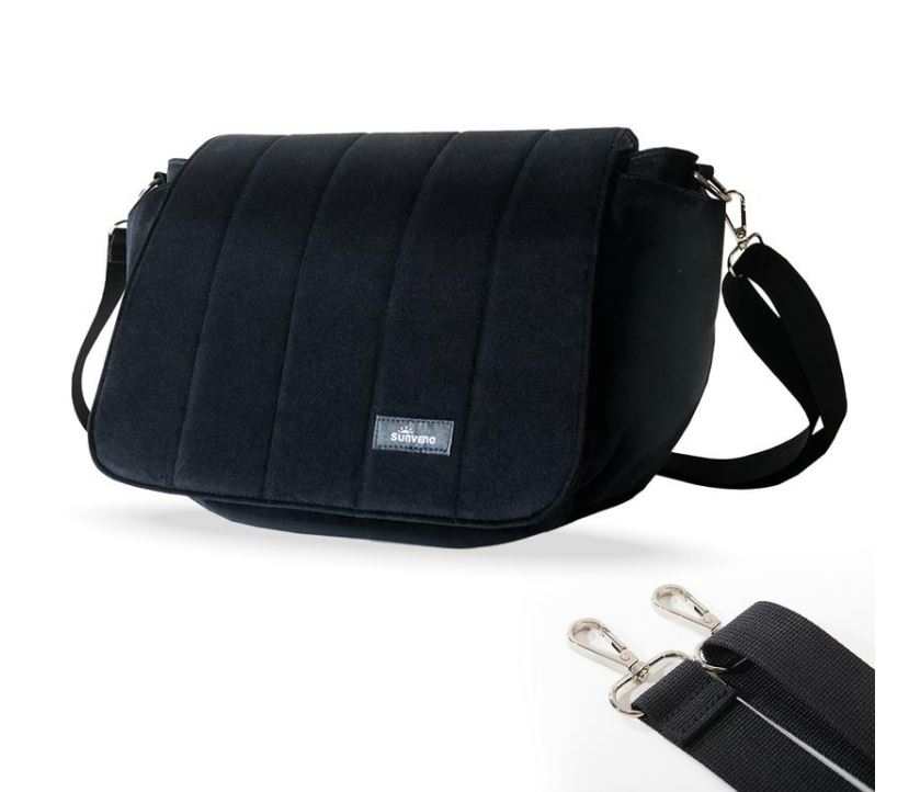 Sunveno Velvet Bag - Black