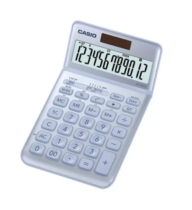 Casio Calculator (JW-200SC-BU-N-DP) Practical, Light Blue