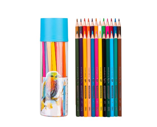 Deli Wooden Colored Pencil 24 colors, ec111-24