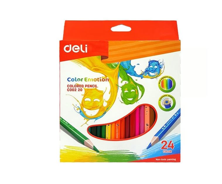 Deli wooden colors 24 color ec00220