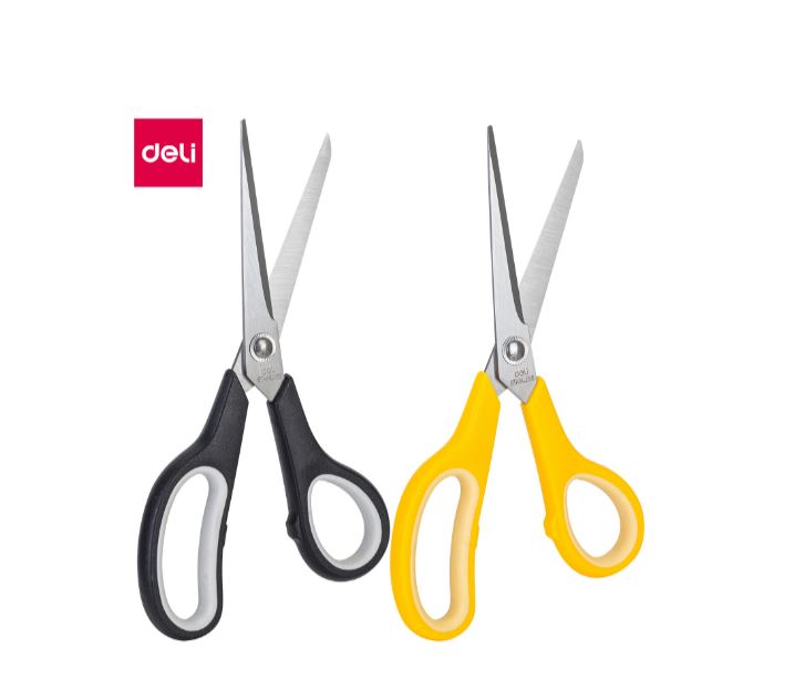 Deli Stainless Steel Scissors 195mm - 1 Pcs - Multicolor, E6002