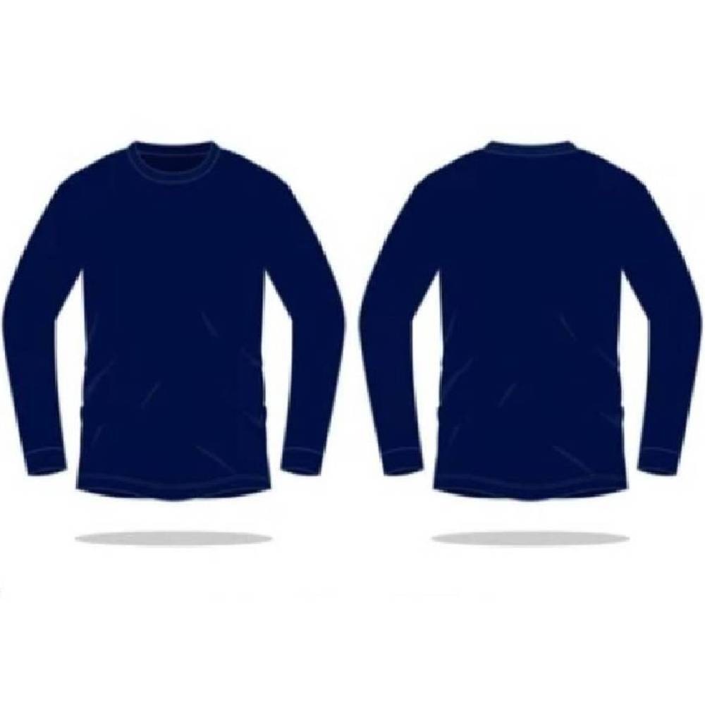 School Sport T-Shirt Long Sleeve - Navy Blue