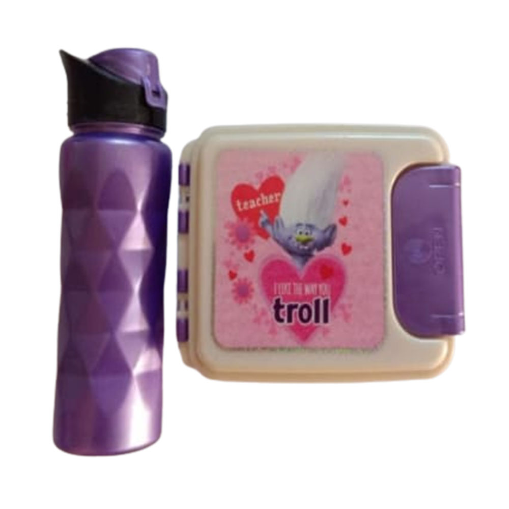 Lunch Box Ice Plast, Water Bottle, Purple