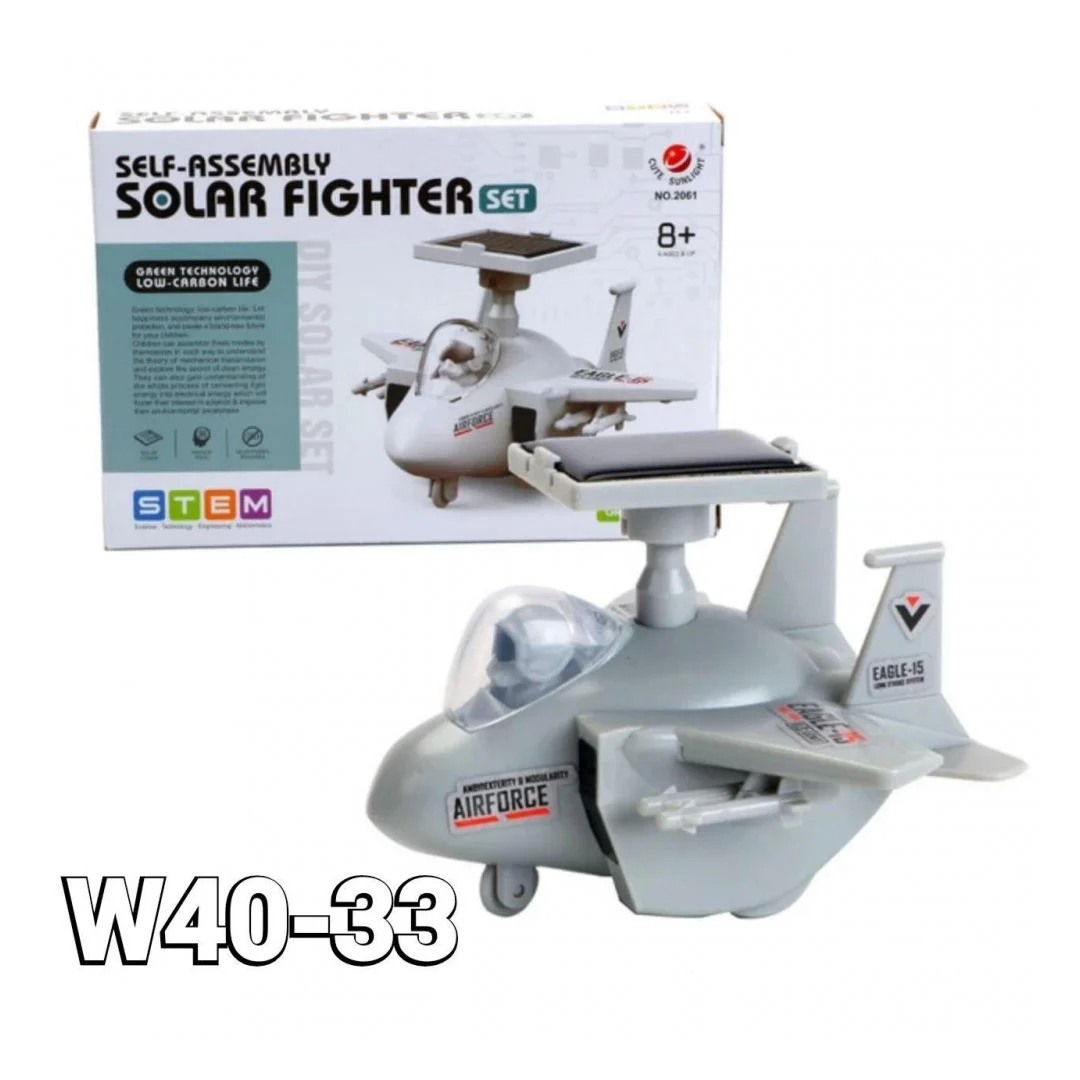 Solar Fighter Set Stem Battle Airplane W40-33