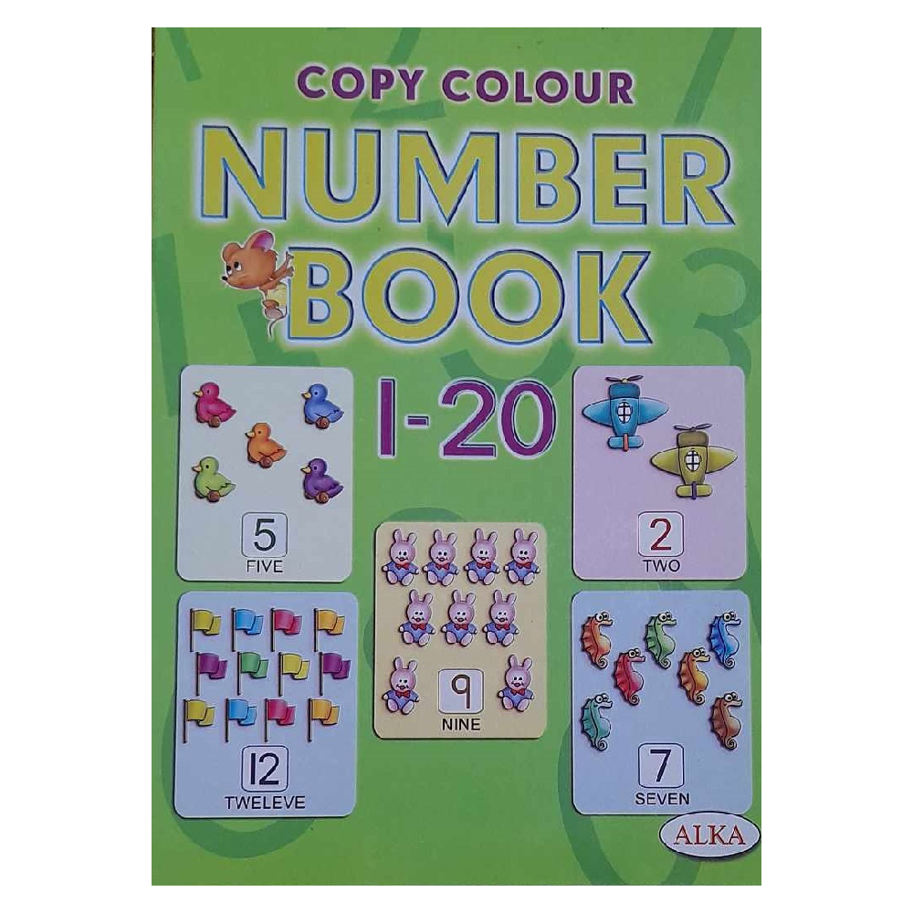 Copy Colour Number Book 1-20