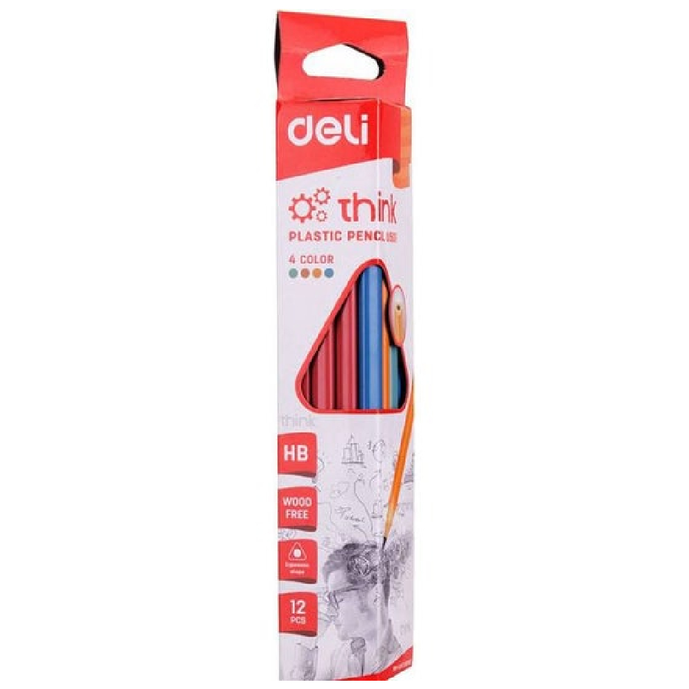 Deli Think Pencil 12 Pieces Hb -Eu50000