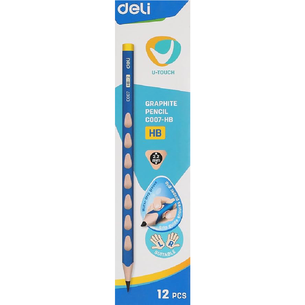 Deli U-Touch Pencil 12 Pieces Hb -EC007-HB