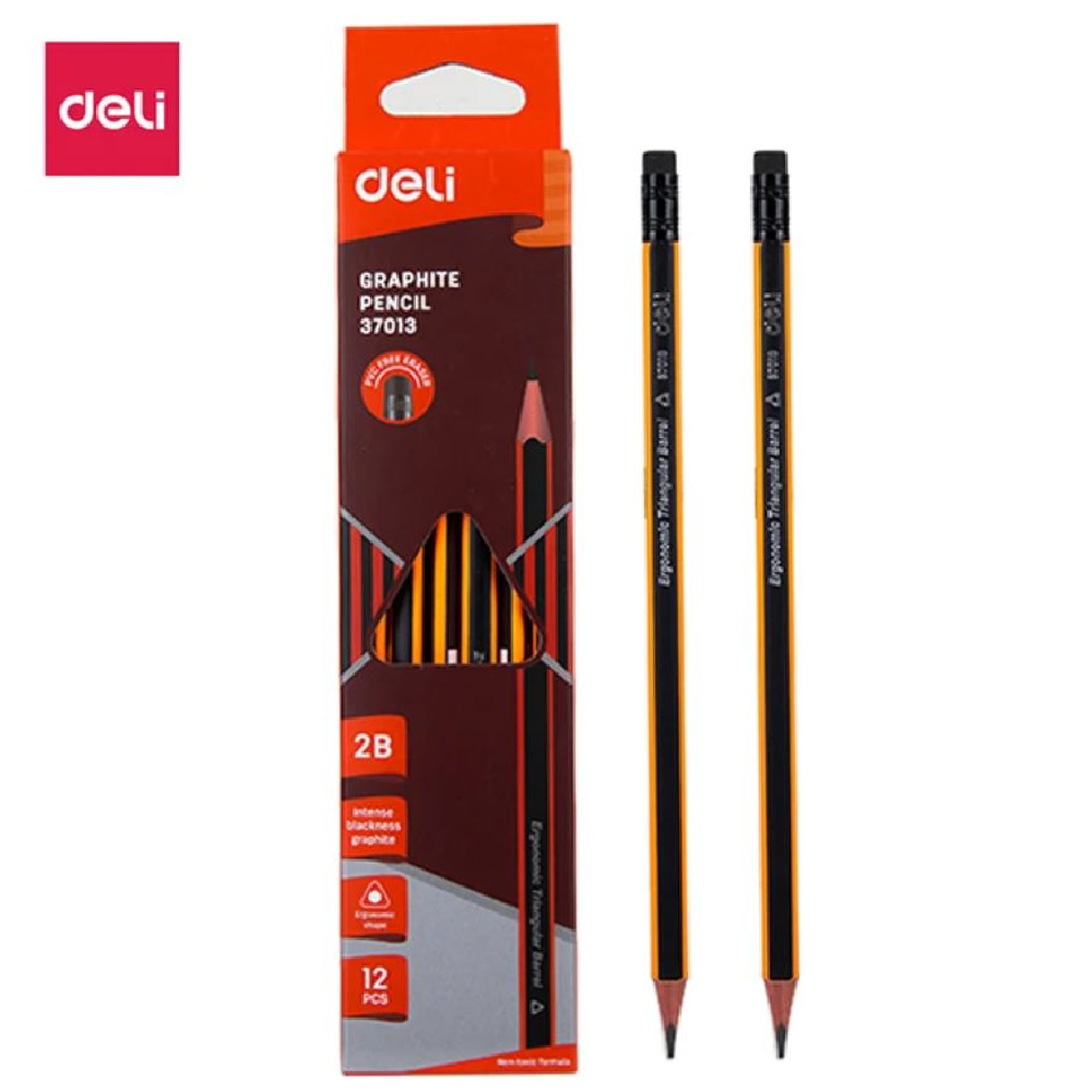 Deli Pencil -12 Pieces 2b -E37013