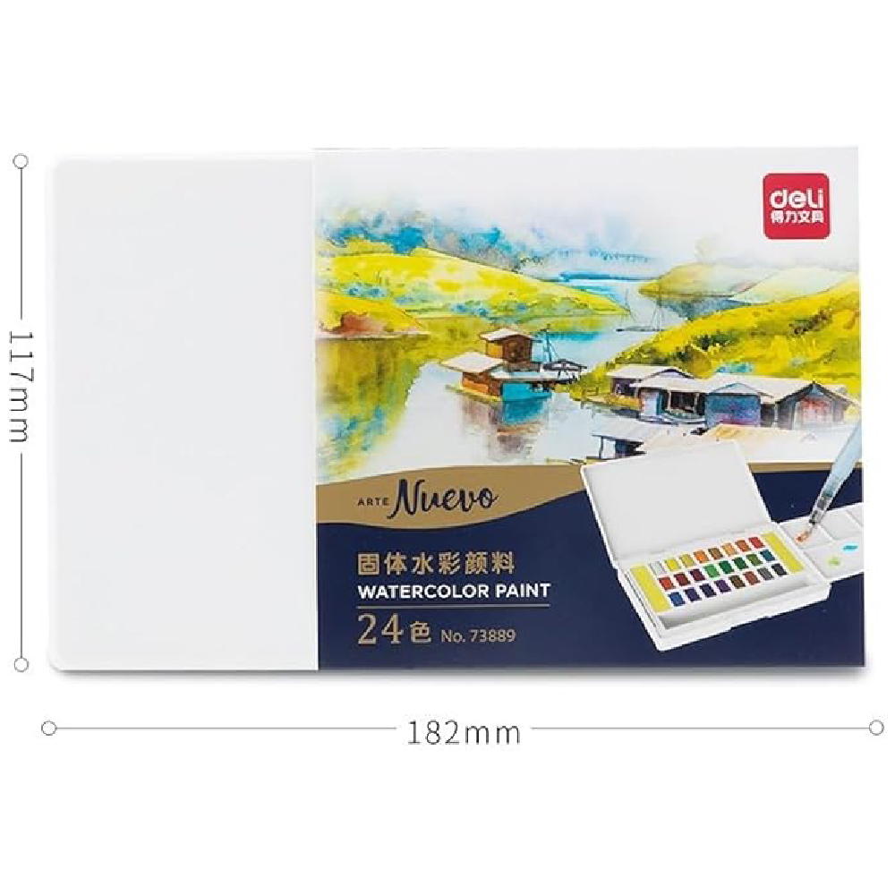 Deli Water Colors Set -24 Colors -73889