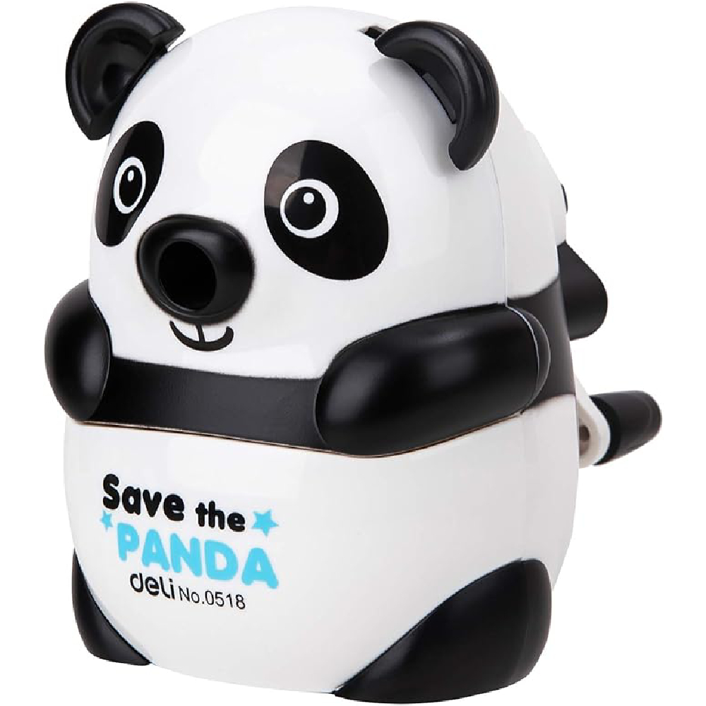 Deli Rotary Pencil Sharpener, Panda Shape - E0518