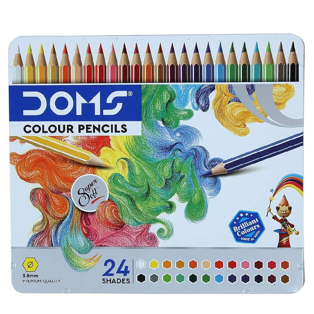 Doms Wooden Color Pencil 24 Color