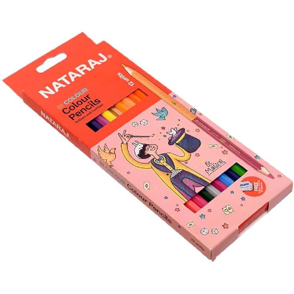 Nataraj Color 12 Long 2 Side