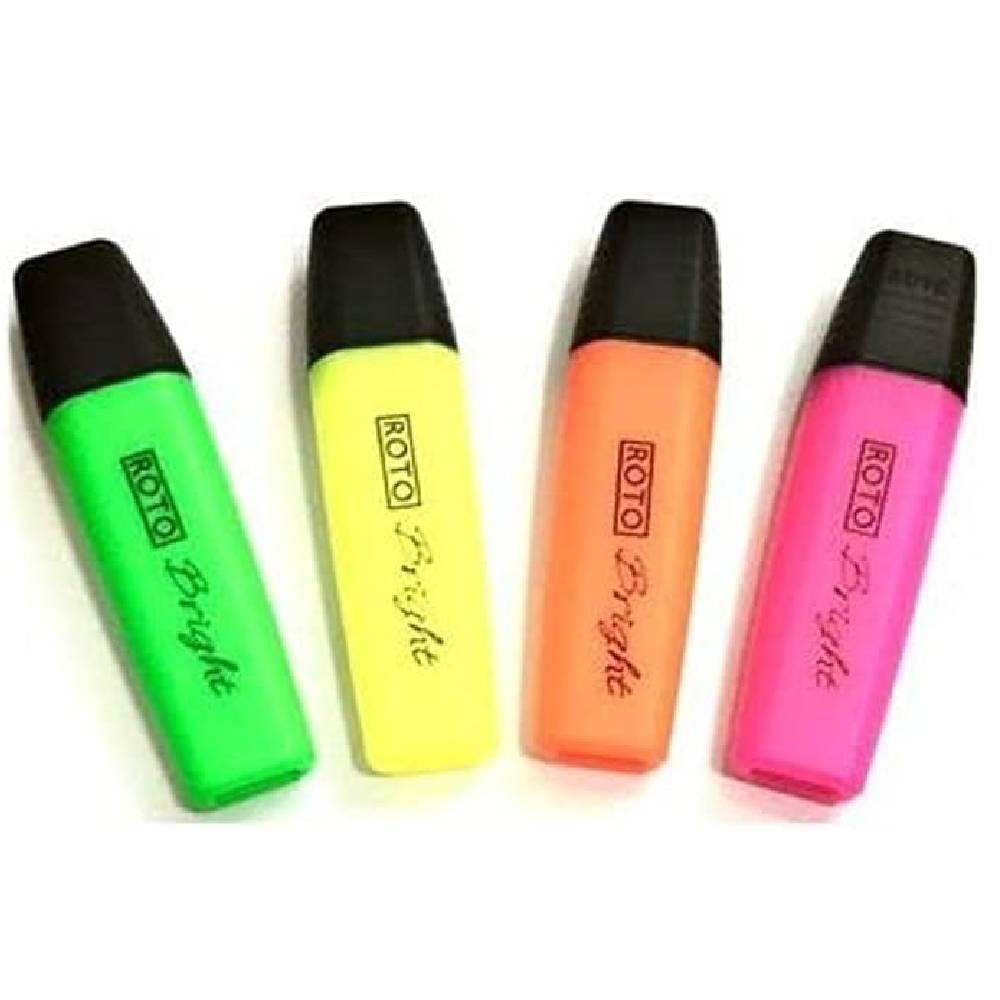 Roto Highlighter Neon Marker Set  4