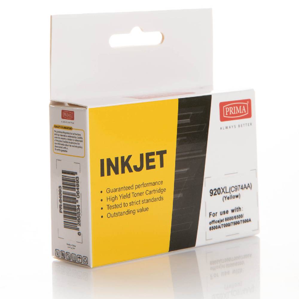 Prima Ink Cartridge Officejet 920XL Yellow C974AA