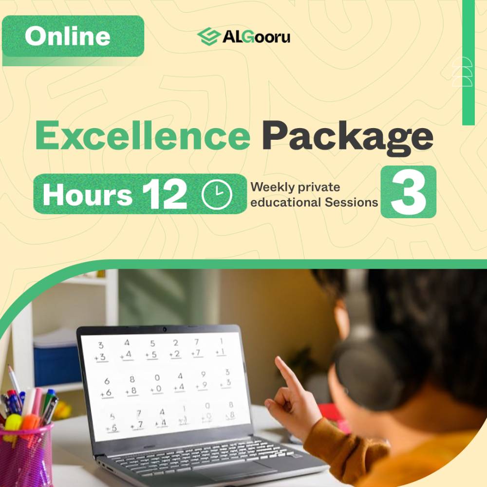 Algooru Online Sessions, Excellence Package, 1 Month, 12 hours, 3 sessions Per Week